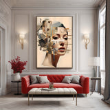 Faded - poster portrait art abstrait